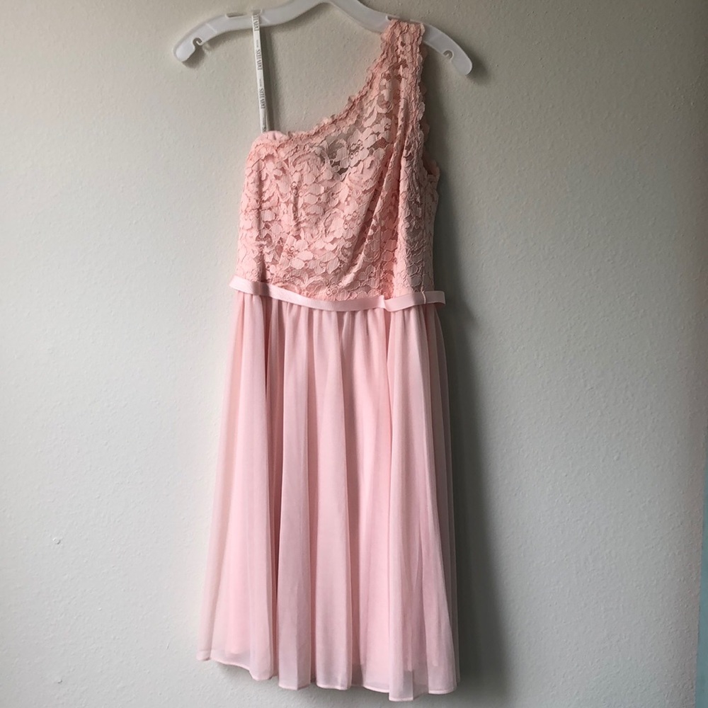 One Shoulder Lace Dress